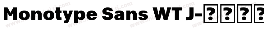 Monotype Sans WT J字体转换